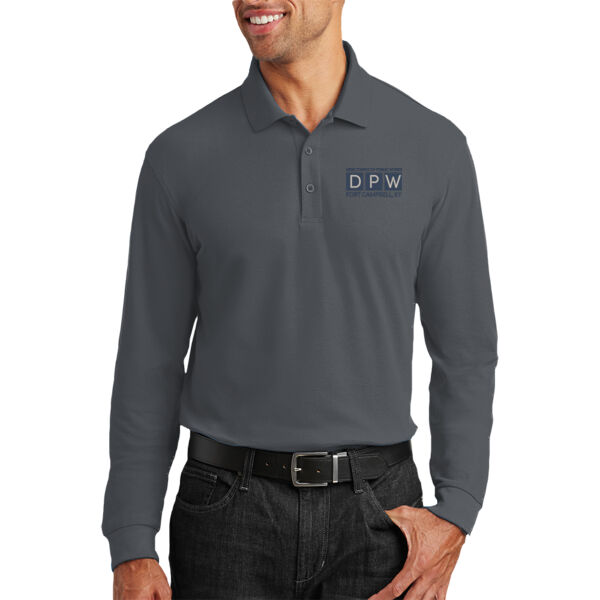 DPW - Long Sleeve Core Classic Pique Polo Thumbnail
