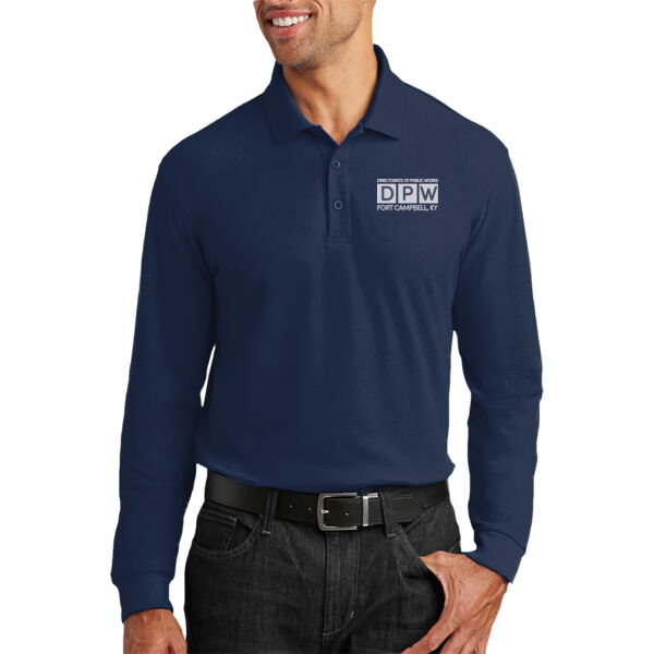 DPW - Long Sleeve Core Classic Pique Polo Thumbnail